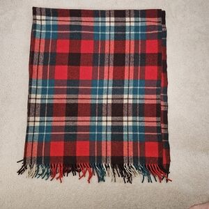 VINTAGE Ayers Wool Plaid Stadium Blanket